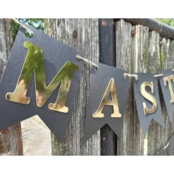 Girlande Master 2026 zur bestandenen Prüfung Abschluss Ausbildung Meisterfeier Glückwunsch Gratulation Studium