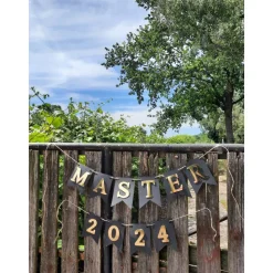 Girlande Master 2026 zur bestandenen Prüfung Abschluss Ausbildung Meisterfeier Glückwunsch Gratulation Studium