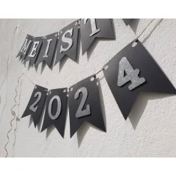 Girlande Meister 2026 zur bestandenen Prüfung Abschluss Ausbildung Meisterfeier Glückwunsch Gratulation