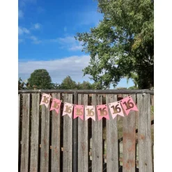 Girlande zum 16. Geburtstag,  sweet sixteen, Partydeko, Pink und Gold, Rosagold, endlich 16!