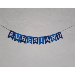 Girlande zum Ruhestand / Rente / Auf Wunsch personalisiert mit Wunschtext / Abschied /