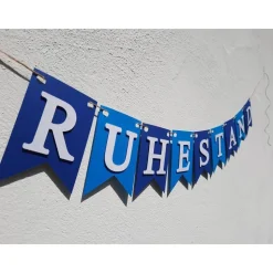 Girlande zum Ruhestand / Rente / Auf Wunsch personalisiert mit Wunschtext / Abschied /