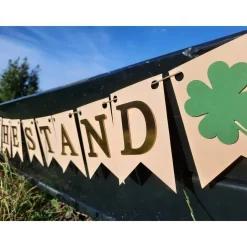 Girlande zum Ruhestand / Rente / in Beige und Gold