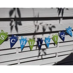 Girlande zum Schulanfang auf Wunsch personalisiert mit Wunschtext Schulkind Wunschname aus hochwertigem Karton