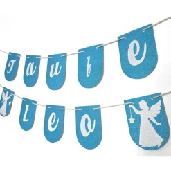 Girlande zur Taufe mit Namen