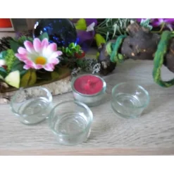 Glas Teelichthalter 10 Stück – Transparent für Teelichter, Basteln & Dekoration – Weihnachten & Advent