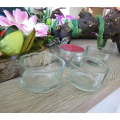 Glas Teelichthalter 10 Stück – Transparent für Teelichter, Basteln & Dekoration – Weihnachten & Advent