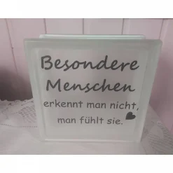 Glasbaustein "Besondere Menschen"