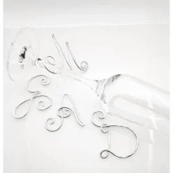 Glasmarker für Wein- oder Sektglas Glasmarkierer Glasring Initialen Buchstaben