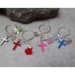 Glaube Firmung Kommunion Taufe Konfirmation Kreuz Engel    Schlüsselanhänger  verschiedene Farben