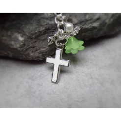 Glaube Firmung Kommunion Taufe Konfirmation Kreuz Engel    Schlüsselanhänger  verschiedene Farben