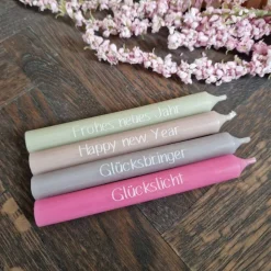 Glück in der Tüte | kleines Geschenk mit Kerze | Silvester