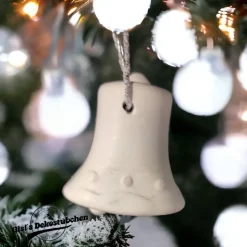 Glöckchen, Keramik Weihnachten, Christbaumschmuck, Wohndeko