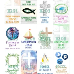 Glücksbringer Same des Lebens Anhänger silberfarben & dunkelblau – spiritueller Schmuck mit Karabiner