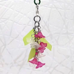 Glücksbringer Taschenbaumler „Zarte Blumen“ pink – Blumen Anhänger als Geschenk & Accessoire