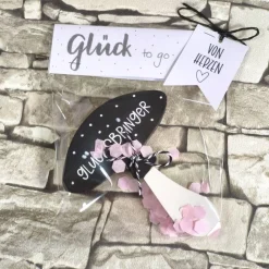 Glücksbringer to go - Handgemachter Pilz aus Keracraft – Das Mitbringsel für Prüfung, Job & Birthday!