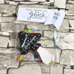 Glücksbringer to go - Handgemachter Pilz aus Keracraft – Das Mitbringsel für Prüfung, Job & Birthday!