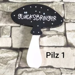 Glücksbringer to go - Handgemachter Pilz aus Keracraft – Das Mitbringsel für Prüfung, Job & Birthday!