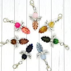 Glücksbringer Waldelfe silberfarben/braun – Zauberhafter Elfen-Anhänger als Unikat