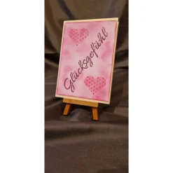 Glücksgefühl - Valentinskarte - Herzen