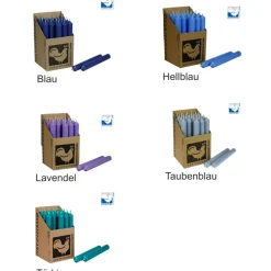 Glückskerze / Kleine Auszeit -  Kerze mit Spruch hübsch verpackt im Holzkästchen / Stabkerze 18 cm