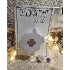 Glücksschwein mit Licht – Handgegossen, leuchtend & als Geschenk verpackt
