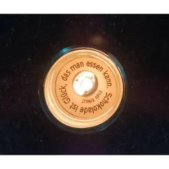 Glücksteelicht mit Glashalter und Geschenkbox