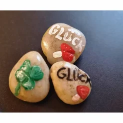 Glücksteine | Dekosteine Personalisierbar, zum Valentinstag oder Muttertag