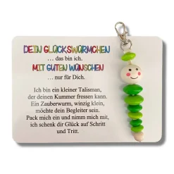 Glückswürmchen, Sorgenwürmchen, Geschenk,Worry worm, Mutmacher, Glücksbringer