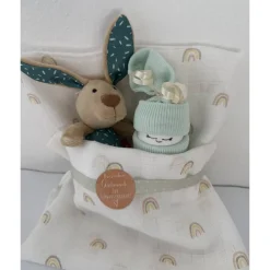 Glückwunsch zur Schwangerschaft!, für werdende Eltern, Häschen, kleine Windeltorte Hase, Geschenk zur Schwangerschaft