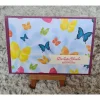 Glückwunschkarte " Die besten Wünsche zum süßen Nachwuchs " Schmetterlinge