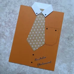 Glückwunschkarte - "Herzlichen Glückwunsch" - Hemdkarte für Männer