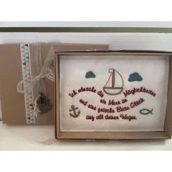 Glückwunschkarte aus Filz, Geldgeschenk, Geschenkbox, .., zur Geburt, Taufe, Kommunion,Schulanfang...