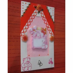 Glückwunschkarte, Babykarte zur Geburt , Taufe eines Mädchens