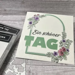 Glückwunschkarte „Ein schöner Tag“ Geburtstagskarte Grußkarte Hochzeitskarte Ruhestand Blumengruß Handmade Stampin‘ Up!