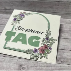 Glückwunschkarte „Ein schöner Tag“ Geburtstagskarte Grußkarte Hochzeitskarte Ruhestand Blumengruß Handmade Stampin‘ Up!