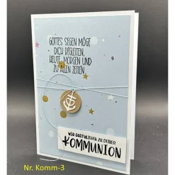 Glückwunschkarte für Kommunion Konfirmation versch. Motive