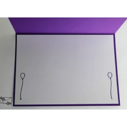 Glückwunschkarte Geburtstag  Floral Fliederfarben Karte Handgefertigt  Unikat