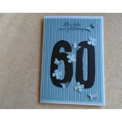 Glückwunschkarte Geburtstagskarte 40 50 60 70 80 90 Geburtstag nach Wahl  Handgemacht