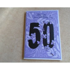 Glückwunschkarte Geburtstagskarte 40 50 60 70 80 90 Geburtstag nach Wahl  Handgemacht