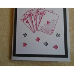 Glückwunschkarte Geburtstagskarte Kartenspielen Grußkarte Frau Mann Pik Kreuz Karo Herz Kartenspieler Spielkarten