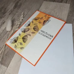 Glückwunschkarte Herzlichen Glückwunsch Aquarell