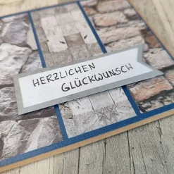 Glückwunschkarte Herzlichen Glückwunsch