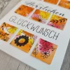 Glückwunschkarte "Herzlichen Glückwunsch" Aquarell