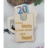 Glückwunschkarte Holz Karte Geldgeschenk witzig Geburtstag Happy Birthday Geldkarte