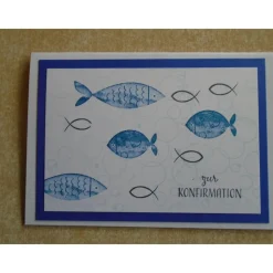 Glückwunschkarte Konfirmation Junge  Mädchen Grusskarte Karte Farbe nach Wahl