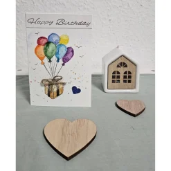 Glückwunschkarte Luftballons