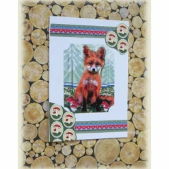 Glückwunschkarte mit  kleinem Fuchs, Geburtstagskarte