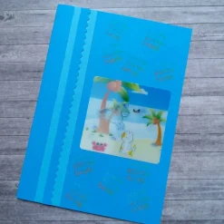 Glückwunschkarte mit Wackelbild für Kinder