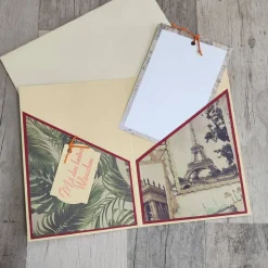 Glückwunschkarte Reisen Geldgeschenk Gutscheinverpackung